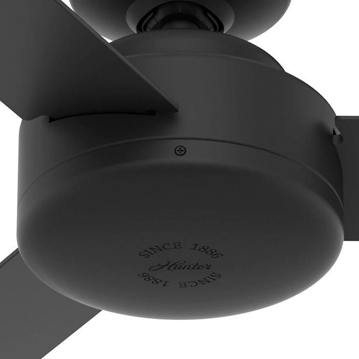 Contemporary 52 Inch Matte Black Ceiling Fan