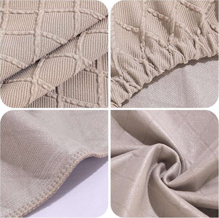 Stool Covers Rectangle - 2 Pack Stretch Waterproof Saddle Seat Cover Counter Bar Stools Bar Chairs Covers Kitchen Island Chairs Cushion Protector