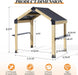 Outdoor Grill Gazebo Featuring Hardtop 7.7x5.7 Feet
