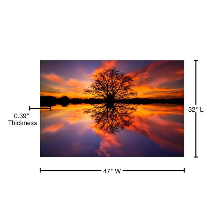 47 In. X 32 In. "Balance" Tempered Glass Wall Art