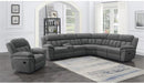 Bahrain 6-Piece Charcoal Motion Sectional Sofa