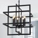 Black Industrial Geometric Pendant Lighting 6 Light