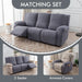 100% Waterproof Recliner Sofa Slipcovers, 3 Pieces Stretch Reclining Couch Covers for 3 Cushion Couch Sofa Pet Friendly Washable Furniture Covers for Dogs, Pets, Kids (Dark Gray, 3 Seater)