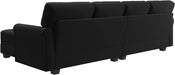 2-Piece Velvet Sectional Sofa with Chaise