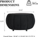 30 Inches Large round Storage Ottoman, Modern Upholstered Ottoman Coffee Table, Wooden Top, Soft Teddy Fabric Surface, for Living Room, Bedroom, Pumpkin Shape, Black