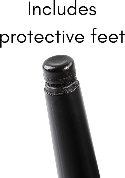 Tufted Oblong Velvet Ottoman - Mid Century Modern Design Furniture with Steel Legs - Soft, Compact, Padded Foot Stool for Living Room, Office and Bedroom- Teal Velvet, 22.5X15 Inches