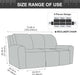 Gennia Waterproof Recliner Sofa Cover,Stretch Reclining Couch Covers with Pockets,Washable Lazy Boy Recliner Slipcovers,Leakproof Sofa Protector for Kids, Pets, Dog and Cat (3 Seat, Beige)