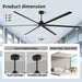 Oversized Commercial 120 Inch Industrial Ceiling Fan