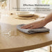 43-Inch Pedestal round Dining Table for 2-4, Oak Brown Wood Grain