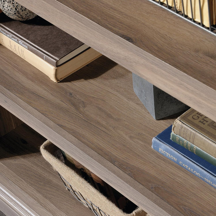 5 Tier Book Shelf Wooden Bookcase Multipurpose Bookshelf for Home Office, Living Room, in Salt Oak Finish