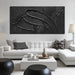 Black Art Paintings for Wall Abstract Wall Pictures for Living Room Large 3D Hand Painted Wall Art Bedroom 29 X 58 Inch