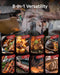ZPG-450A2 Wood Pellet Grill & Smoker, PID V3.0 Controller, 459 Sq in Cook Area, Foldable Shelf, Meat Probe, Rain Cover, 8 in 1 BBQ Grill Outdoor Auto Temperature Control, Bronze