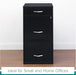 Locking 3-Drawer Steel File Cabinet