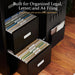55 in Tall 2-Hour Fireproof Filing Cabinet for Home Office
