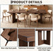 78" Dining Table for 6-8, Kitchen Table for Dining Room