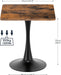 Rustic Brown TwentySevenpointSixInches Tulip Dining Table