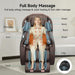 2025 Massage Chair Full Body,Zero Gravity 3D Sl-Track Shiatsu Massage Recliner Chair with Heat Body Scan Bluetooth Foot Roller APP Control, Child Lock, Favor-06,Brown