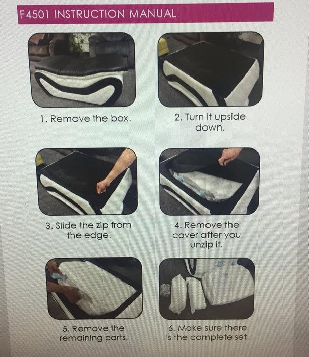 Aldo ((3 Piece) Modern Sofa Set, Black/Red