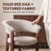 Fully Assembled Upholstered Dining Chair, Solid Red Oak Wood Kitchen Side Chair, No Assembly Required Modern Farmhouse Dining Room Accent Seating, Single Pack,Set of 1