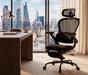 Ergonomic Massage Office Chair with Footrest, Comfy Computer Chair, Black