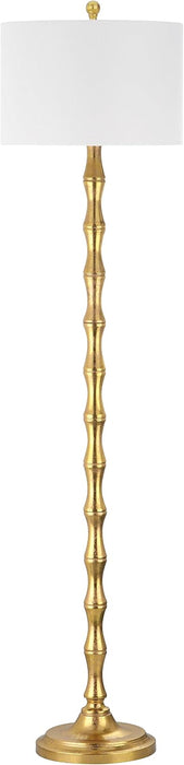 SAFAVIEH Lighting Collection Aurelia Farmhouse Antique Gold 64-Inch Living Room Bedroom Home Office Standing Floor Lamp,Metal (LED Bulb Included)