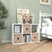 6 Cube Storage Organizer Shelf, White, 11Inch | 2026 Wooden Thick Frame, Anti-Tipping Kits, Reversible Open Back Bookcase, Horizontal and Vertical Dual-Use