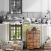 Dresser for Bedroom with 10+4 Storage Drawers, Chest of Drawers, Sturdy Metal Frame & Wood Top, Hallway, Closets, Living Room, 52.2" H X 37.4" W X 11.8" D, Rustic Brown