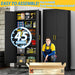 75 Inch IndustrialGrade BlackSteel Storage Cabinet Pro