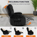 Oversized Recliner Chair,Extra Wide 360° Swivel Rocker Massage Heat