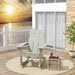 Outdoor Adirondack Chair, All Weather Resistant Lawn Chairs Balcony Chair and Fire Pit Chairs, Patio Chair Outdoor Porch Rocking Chair High Back HDPE Poly Lumber, Sand