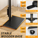Floor TV Stand with Power Outlet, TV Mount Stand for 32-60 Inch Tvs up to 88 Lbs, Swivel TV Stand Mount with Height Adjustment and Safety Wood Base for Office, Corner, Max VESA 400X400Mm