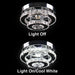 Mini Chandelier LED Crystal Ceiling Light 2 Lights Layers Flush Mounted Ceiling Light Modern Chrome Finished Pendant Lighting