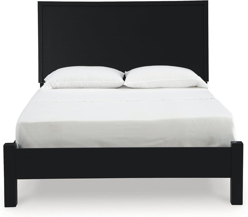 Danziar Modern Panel Headboard for Bedroom, Queen, Black