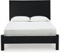 Danziar Modern Panel Headboard for Bedroom, Queen, Black