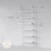 Matte White IndustrialGrade Bookshelf With Six Shelves