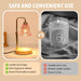 Candle Warmer Lamp with Timer Electric Adjustable Height Candle Warmer Dimmable Wax Warmer Lamp Jar Candles with 2 Bulbs for Home Decor & Office
