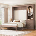 Queen Murphy Bed With Customizable Storage Drawers