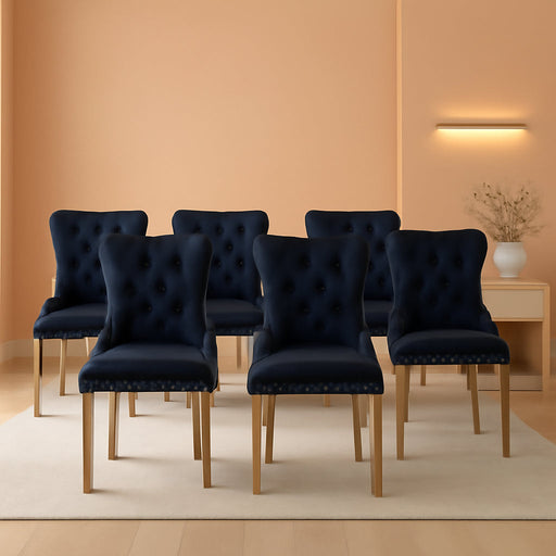 Velvet Dining Chairs Set of 6