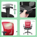 Big and Tall Office Chair 400Lbs Desk Chair Mesh Computer Chair with Lumbar Support Wide Seat Adjust Arms Rolling Swivel High Back Task Executive Ergonomic Chair,Red