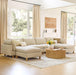 Beige Oversized Sectional Sofa For Spacious Living