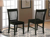 Norfol 11" Wood Dining Chairs in Black (Set of 2)