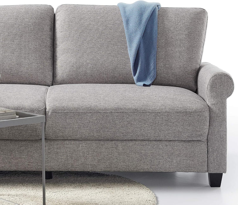 Soft Gray Sofa - Easy Assembly