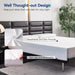 MemoryFoam Mattress Full Size White Grey Hypoallergenic