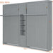 SlateGray Contemporary Murphy Dual Twin Beds Cabinetry