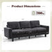 Grey Chenille 74.8 Inch Luxurious Contemporary Sofa