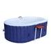 ALEKO Oval Spa Inflatable 2 Prs Hot Tub Personal Spa 145 Gallon with Drink Tray