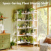 White L Shaped Corner Bookshelf HeavyDuty Oversized