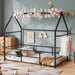 Twin Floor BedFrame Montessori HouseBed Guardrails