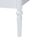 Lucera Bobbin Wood Platform Bed, Full, White