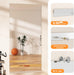 Home Gym Mirror, 48"X24" Each, 3-Pack Frameless Wall Mounted Mirrors with Glass Clamps & 2 Aluminum Rail, Large Body Mirror for Home Gym, Yoga Studio, Bedroom, Silver Tempered Glass